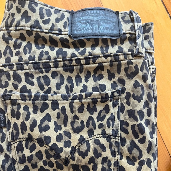 720 HIGH RISE SUPER SKINNY LEOPARD PRINT WOMEN'S JEANS - Picture 5 of 8